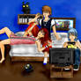 Kairi Sora and Riku Hanging Out - Kingdom Hearts