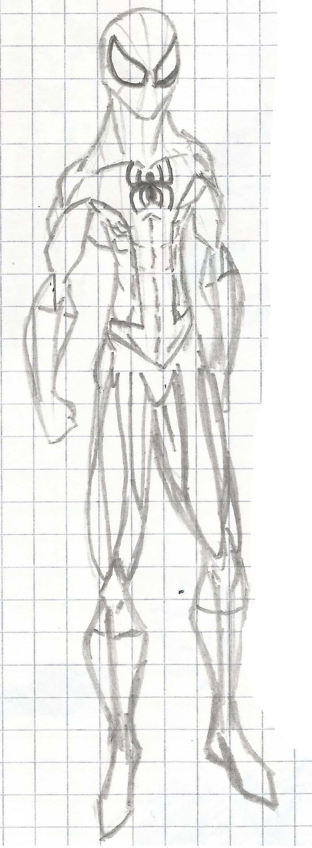 Spider-Man scetch by DestinySpider on DeviantArt