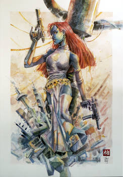 Mystique Fatale  - Watercolor - X-Men