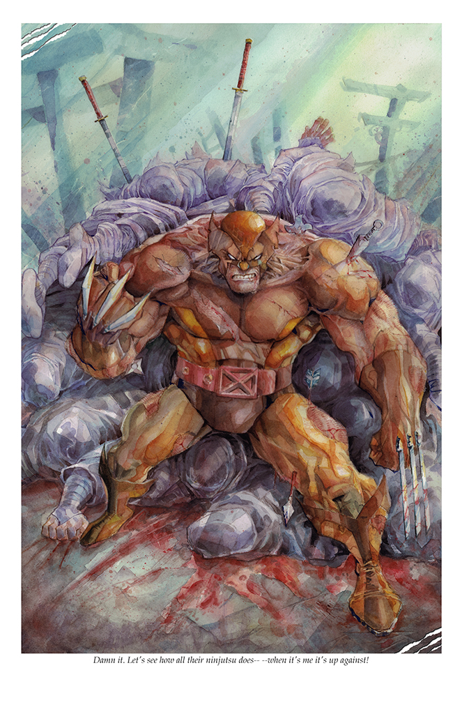 Snikt - Wolverine vs Ninjas by dreamflux1