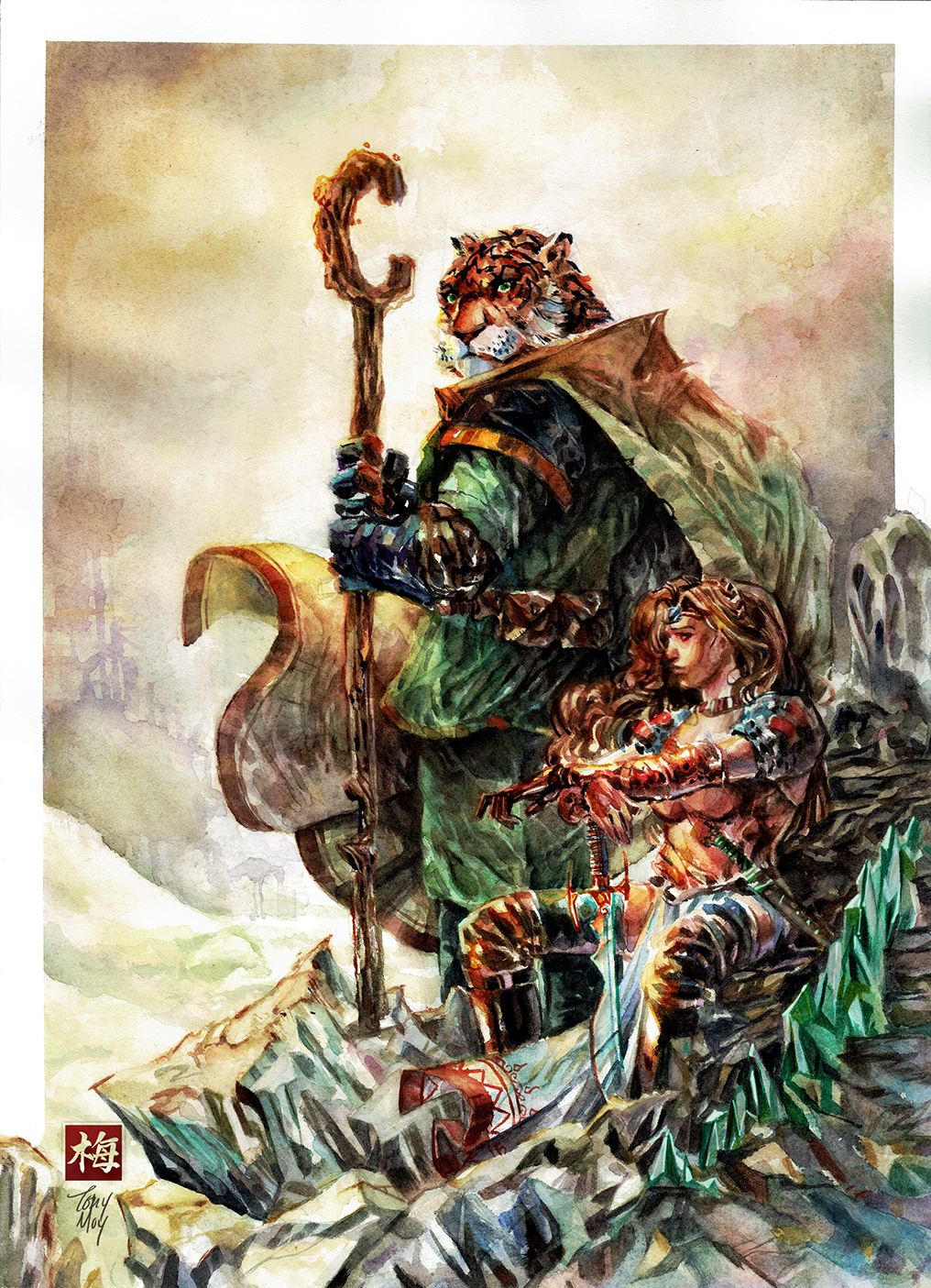 Tellos - Fantasy Watercolor by dreamflux1