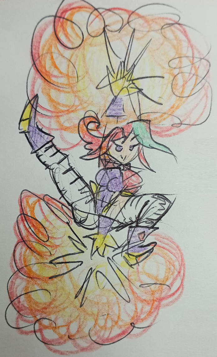 Exploding Pose Action Pose Iris - Explosion Jump by MenoxYO on DeviantArt