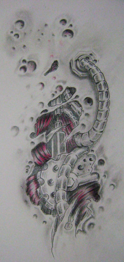 bio-mech, comission by blackgabriel on DeviantArt