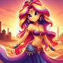 Sunset Shimmer, Dressed as An Arabian Belly Dancer