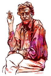 Kurt Vonnegut by wooden-horse