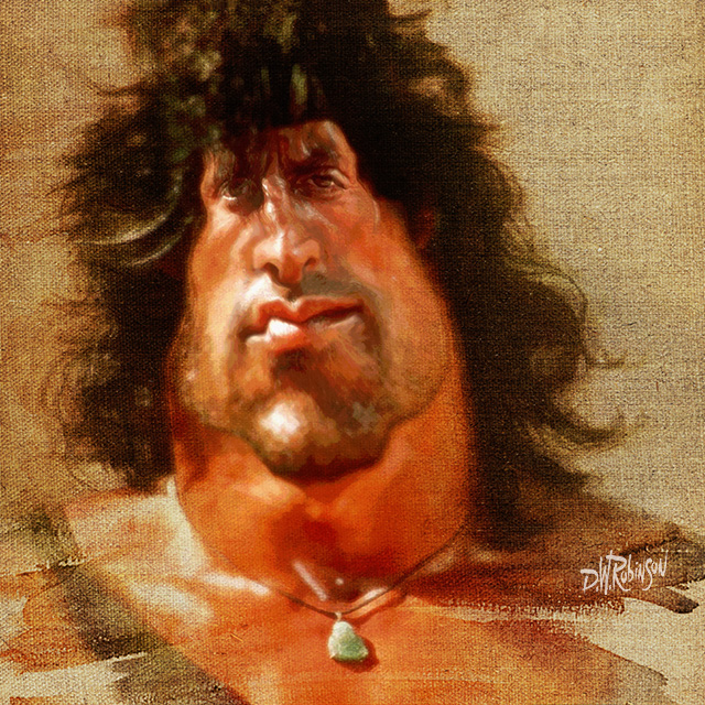 Sylvester Stallone as Rambo by wooden-horse