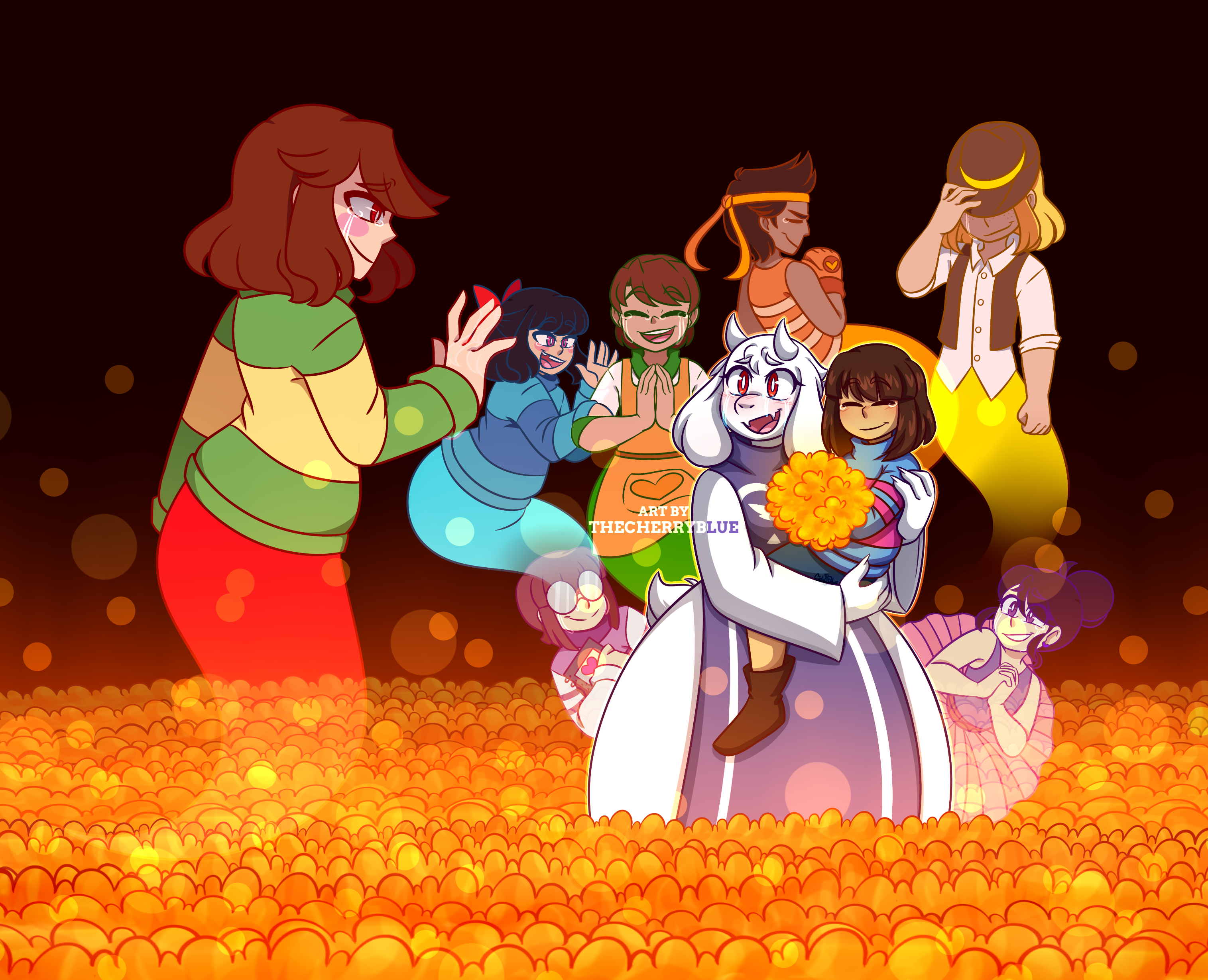 Dia De Muertos Human Souls Undertale By Thecherryblue On Deviantart