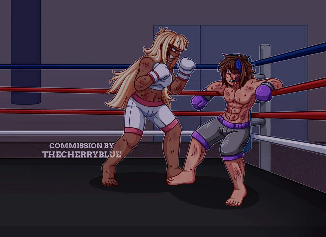 Flats Deviantart COMMISSION FULL COLOR - Cardigan VS Asher. by TheCherryBlue on DeviantArt
