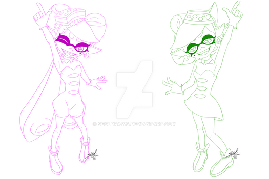 Splatoon Callie  Marie sketch