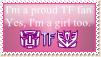 TF Fan Girl Stamp