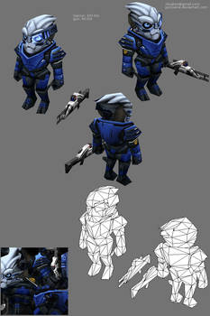 Lowpoly Garrus