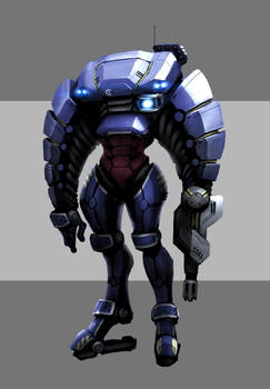 Mech armor suit concept