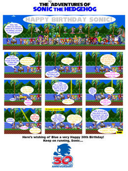 Sonic's 30th Birthday Comic