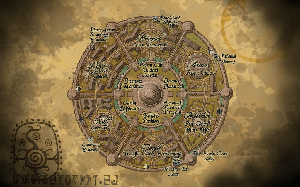 TES Imperial City Map