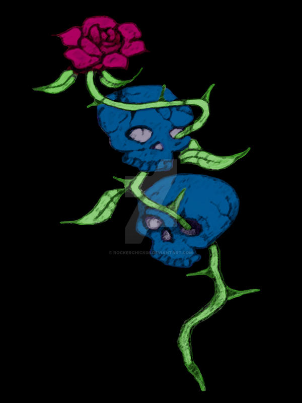 Blue Skulls by rockerchick08 on DeviantArt