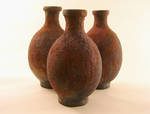 Pinch Pot Raku Bottles by M-A-Ceramics