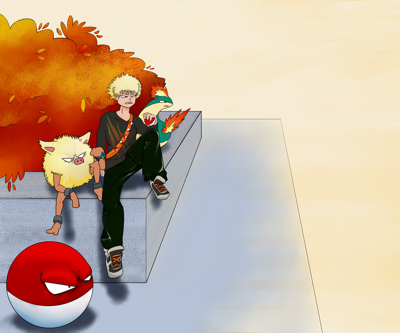 Bakugo's pokemon by StupidEchoingVoid on DeviantArt
