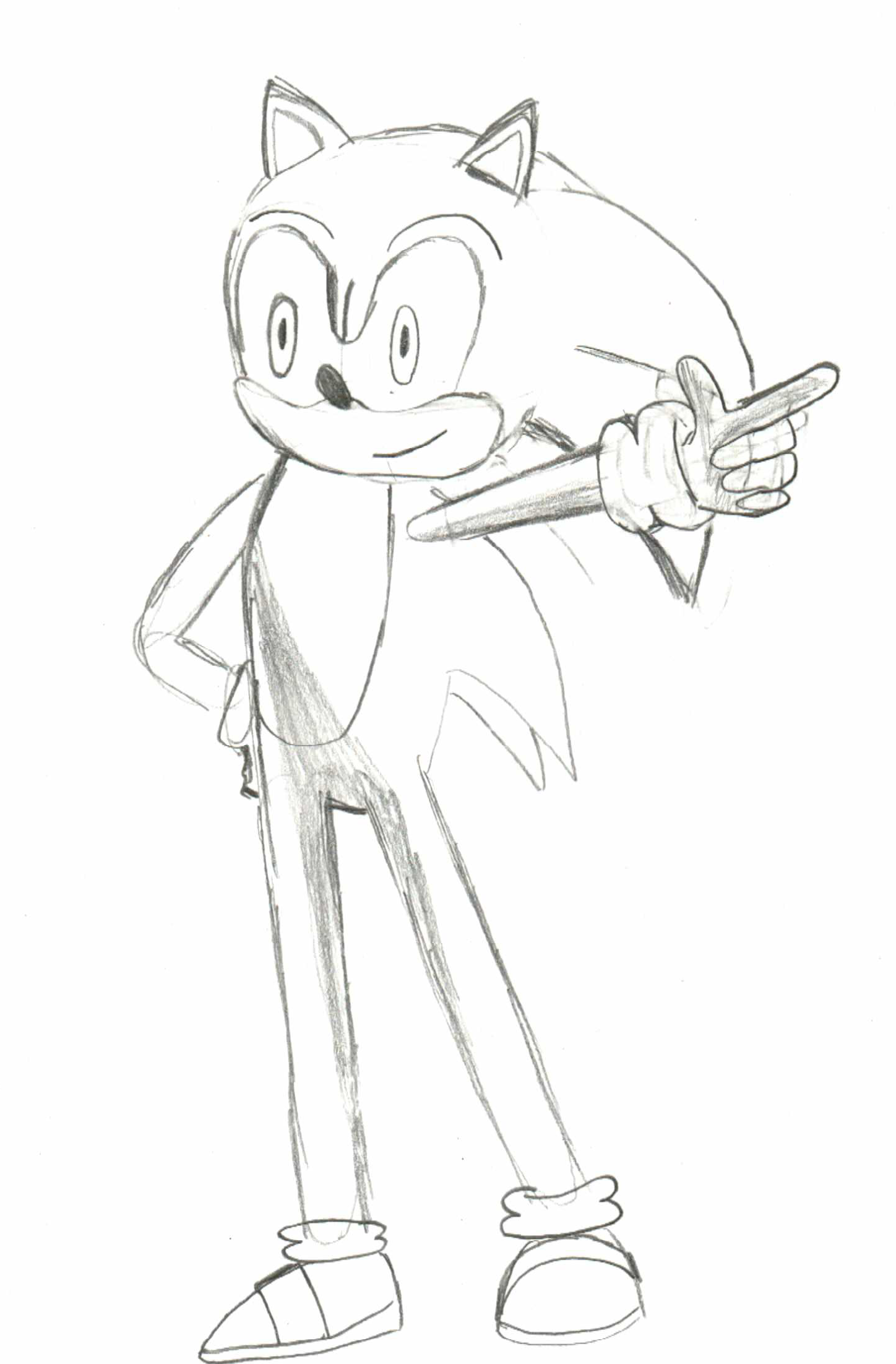 Sonic sketch by ezioauditore97 on DeviantArt