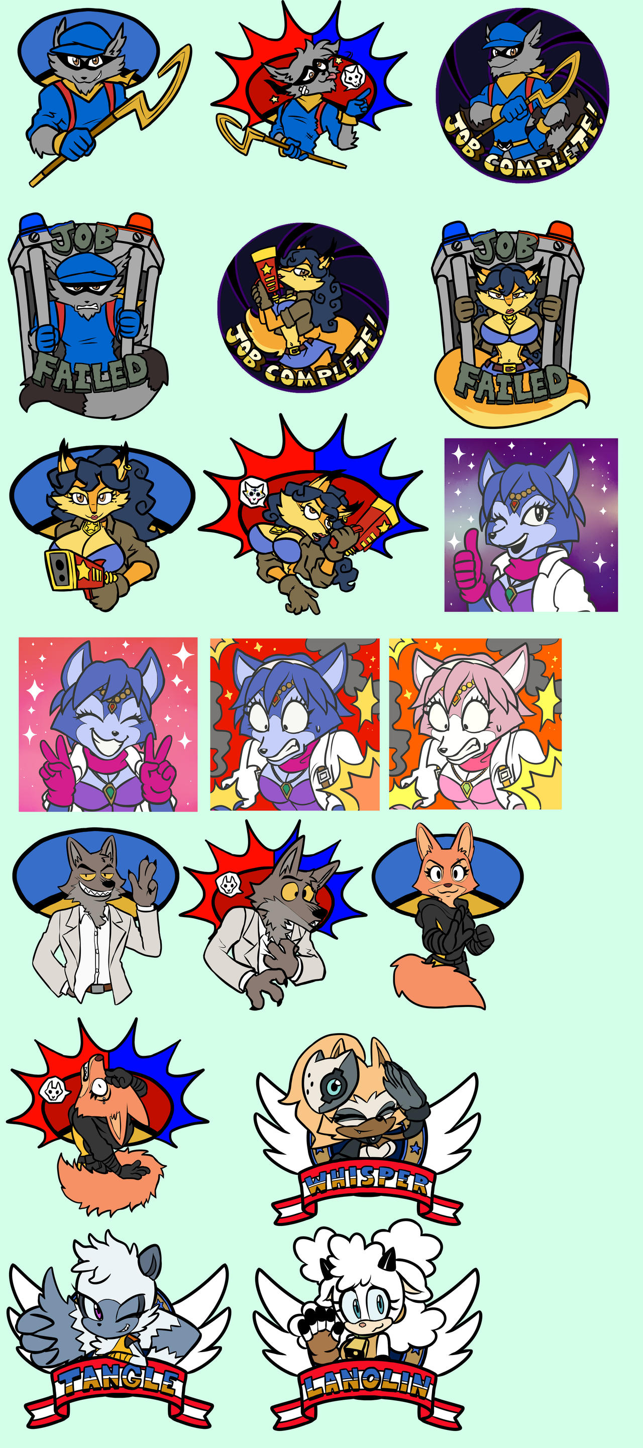 Cover art for The Adventures of Sly Cooper #2 by skullbabyland on
