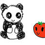 Panda and tomato