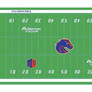 Boise State Stadium with Green Turf Design
