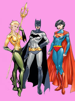 Aquawoman, Batwoman, Superwoman DCF