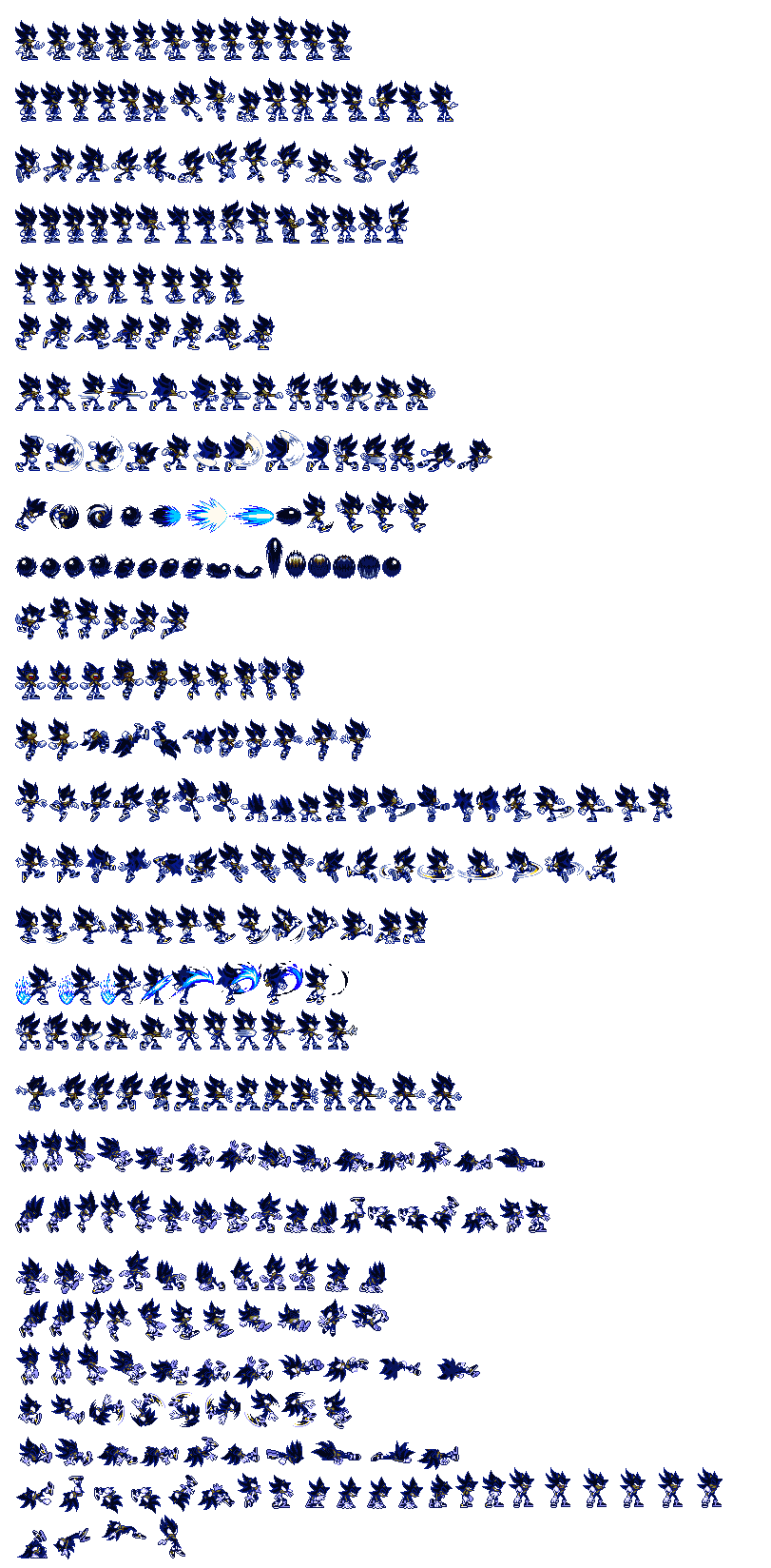 Dark Sonic sprite Sheet By Remisas On DeviantArt dark-sonic-sprite-sheet-by-remisas-on-deviantart