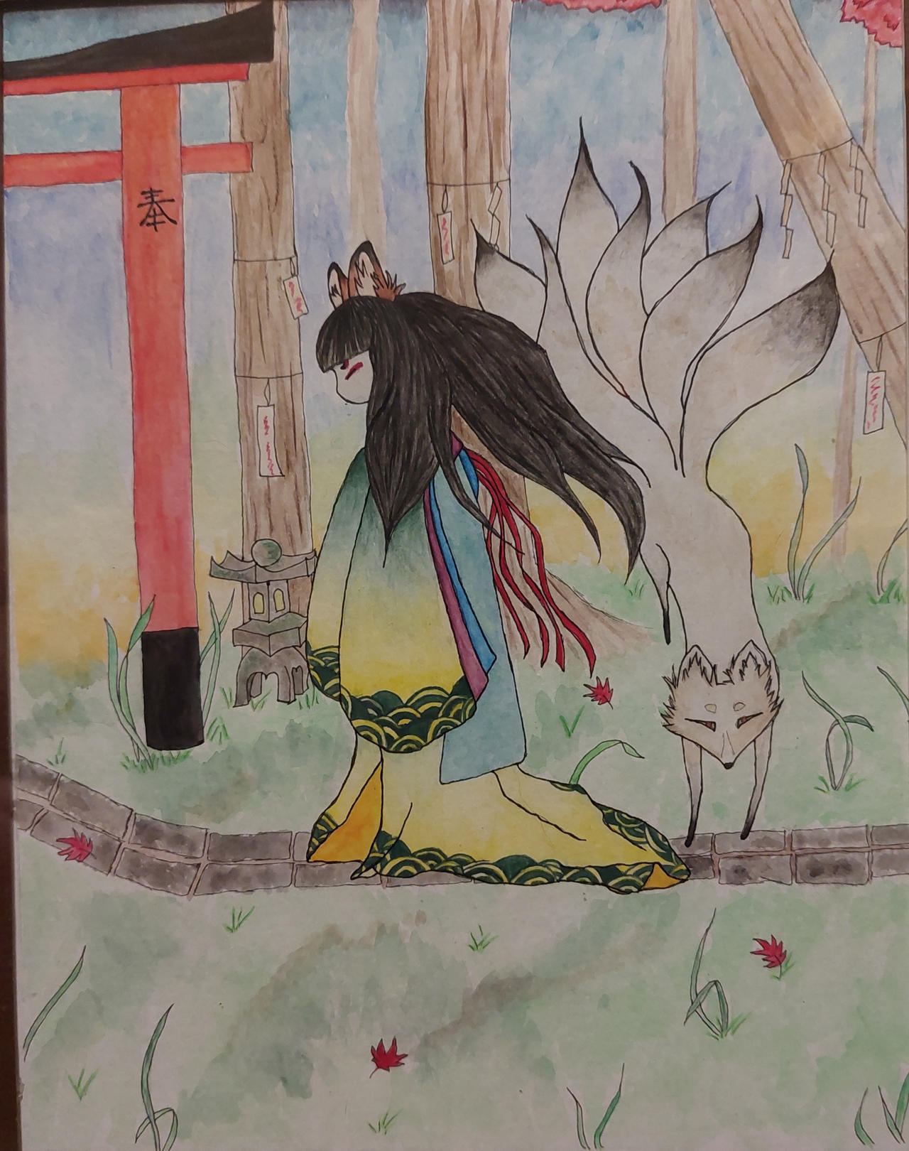 Kitsune Spirit by foxncali on DeviantArt