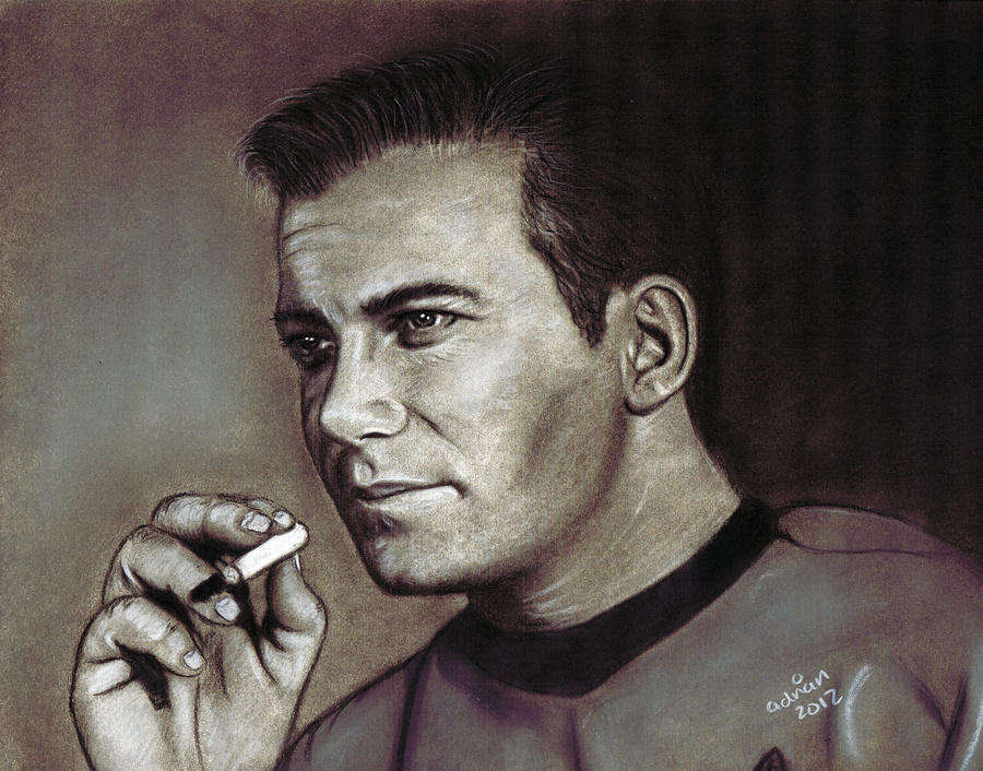 Captain Kirk having a fag