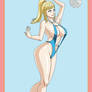 Monokini Suit Samus - Playing Volley Ball