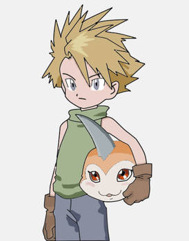 Matt and Tsunomon Digimon