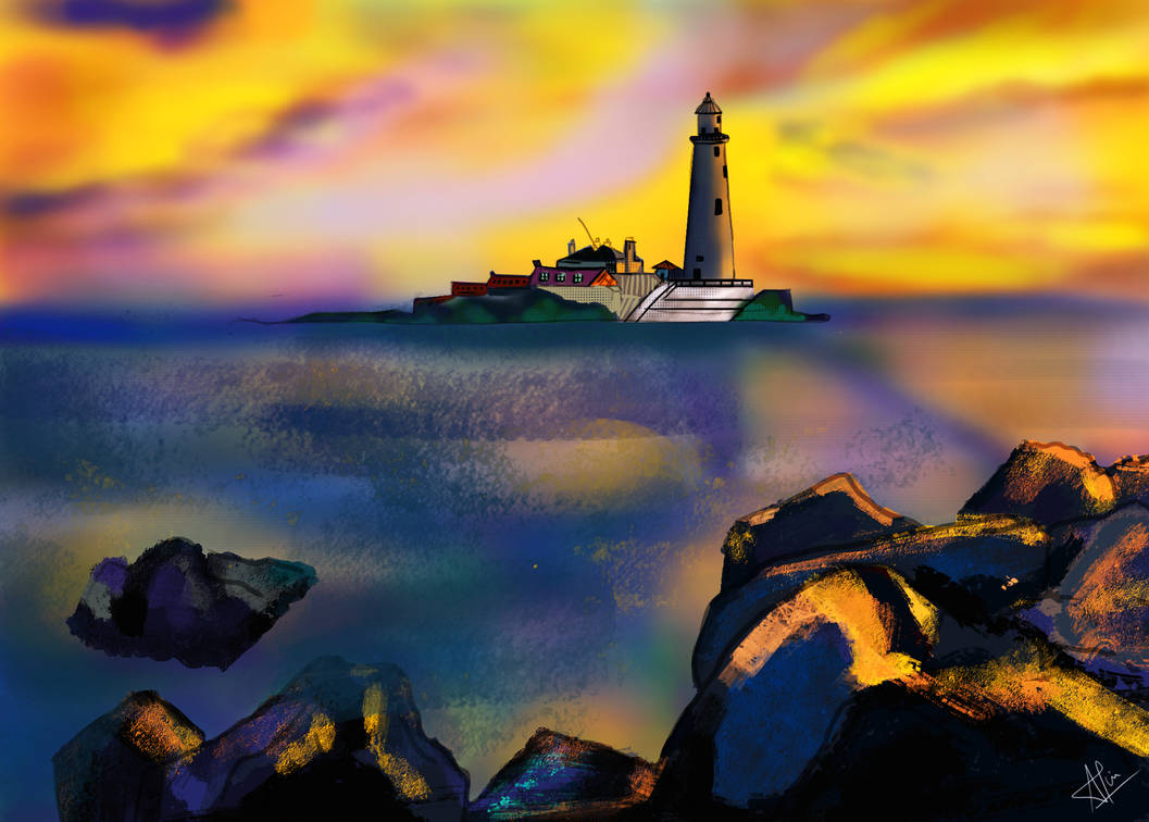 Lighthouse by M1609art on DeviantArt