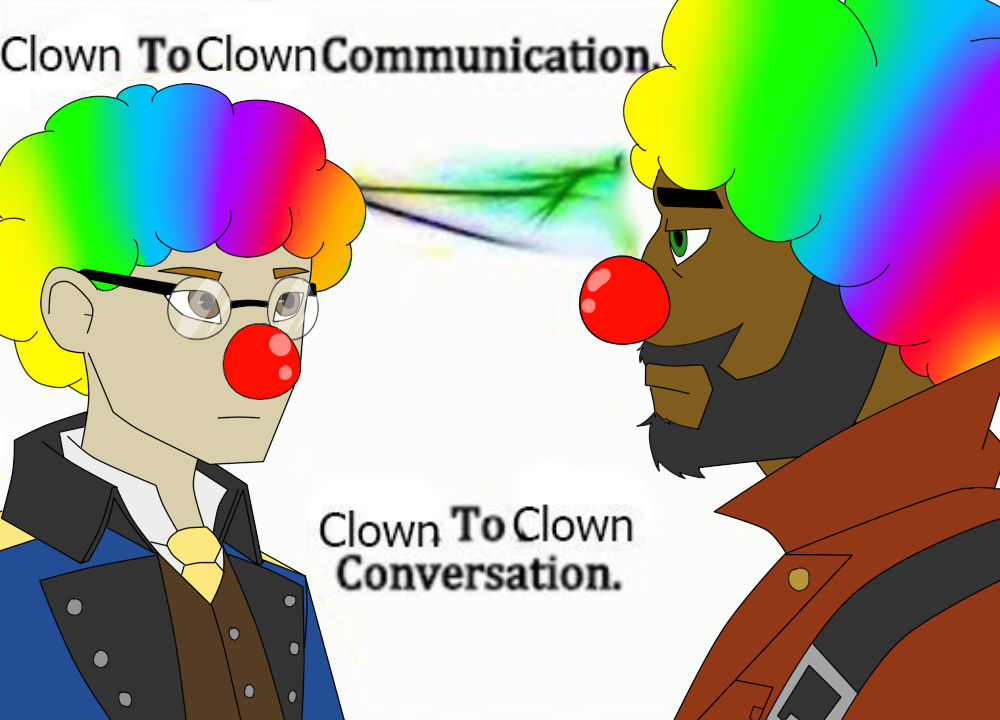 Clown to clown communication by CookieWaffle on DeviantArt