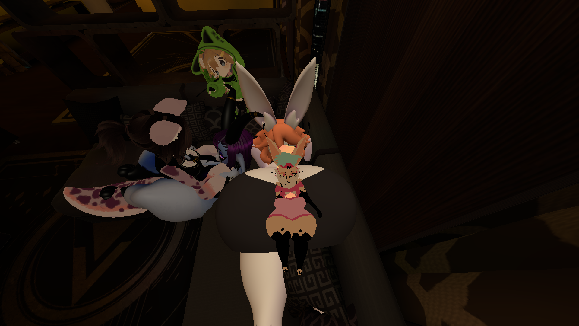 VRChat - cuddle puddle by randomname19 on DeviantArt