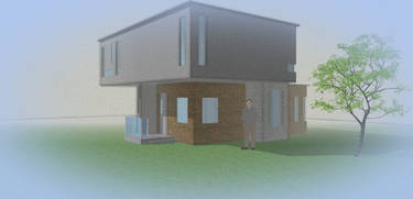 Sketchup House, view 2