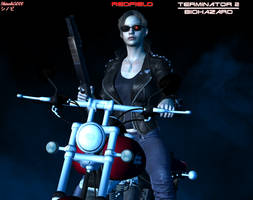 Claire Redfield as The Terminator Part 2