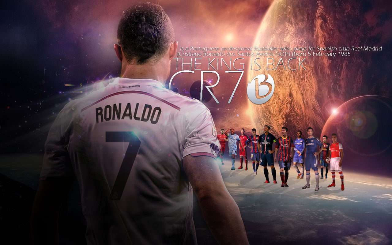 Cristiano Ronaldo Wallpaper (The King Is Back) by Badr-DS on DeviantArt