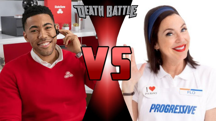 Jake from State Farm vs Flo From Progressive by SailorMajora on DeviantArt