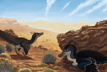 Velociraptor pair