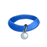 Collar- Blue with Silver Tag by Mothkitten