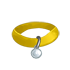 Collar - Yellow with Silver Tag by Mothkitten
