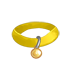 Collar - Yellow with Gold Tag by Mothkitten