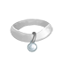 Collar - White with Silver Tag by Mothkitten