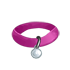 Collar - Pink with Silver Tag by Mothkitten