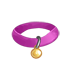 Collar - Pink with Gold Tag by Mothkitten