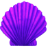 Shell - Scallop: Purple by Mothkitten