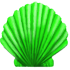 Shell - Scallop: Green by Mothkitten