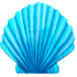 Shell - Scallop: Blue by Mothkitten