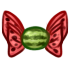 Bow - Watermelon by Mothkitten