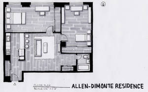 Allen-Dimonte Residence Rendered Floor Plan